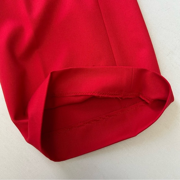 Banana Republic High Rise Slim Wide Leg Cropped Pants Red Size 2 - Picture 14 of 15